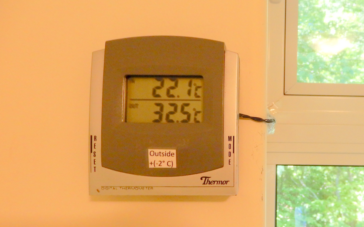 How passive solar works: June 19,2020 2 PM. Natural, no air conditioning